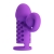 Фиолетовая вибронасадка с клиторальным отростком Harden - Baile - в Кургане купить с доставкой