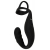Черное эрекционное кольцо со стимуляцией промежности и анальной пробкой Cock Ring with RC Prostate Plug - Orion - в Кургане купить с доставкой
