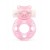 Розовое эрекционное виброкольцо в форме мишки - 1137 - в Кургане купить с доставкой