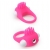 Розовое эрекционное кольцо с щеточкой LIT-UP SILICONE STIMU RING 5 - Dream Toys - в Кургане купить с доставкой