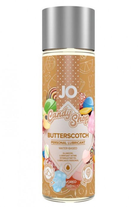 Смазка на водной основе Candy Shop Butterscotch с ароматом ирисок - 60 мл. - System JO - купить с доставкой в Кургане