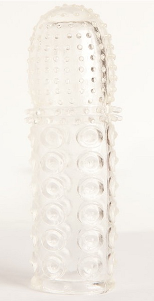 Прозрачная закрытая гелевая насадка - 13,5 см. - Toyfa Basic - в Кургане купить с доставкой