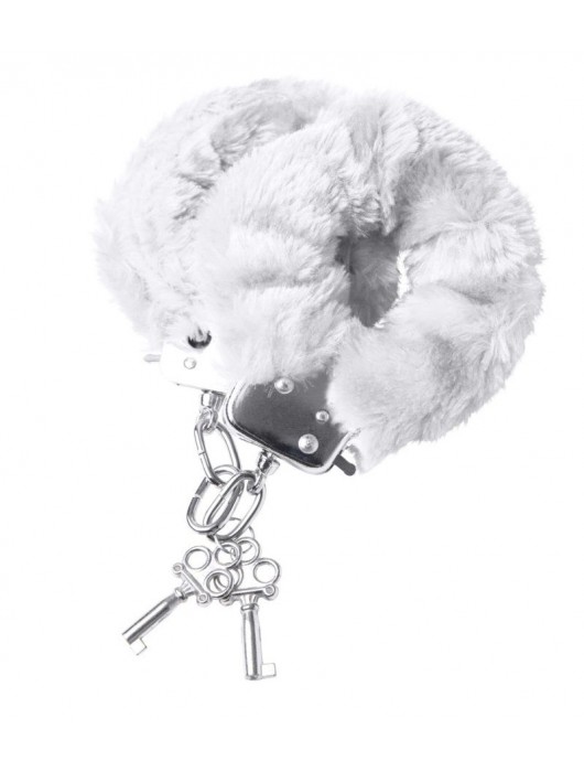 Наручники с белой меховой опушкой - ToyFa - купить с доставкой в Кургане