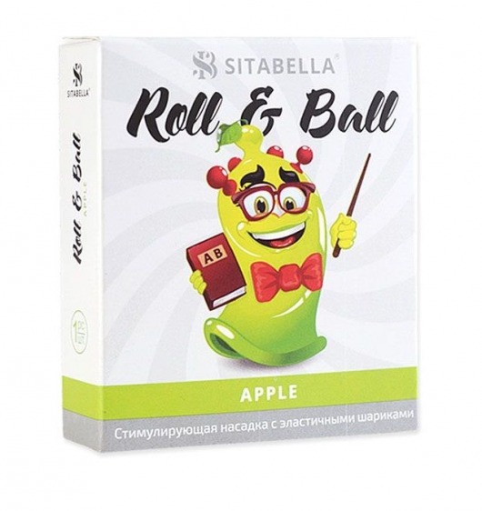 Стимулирующий презерватив-насадка Roll   Ball Apple - Sitabella - купить с доставкой в Кургане