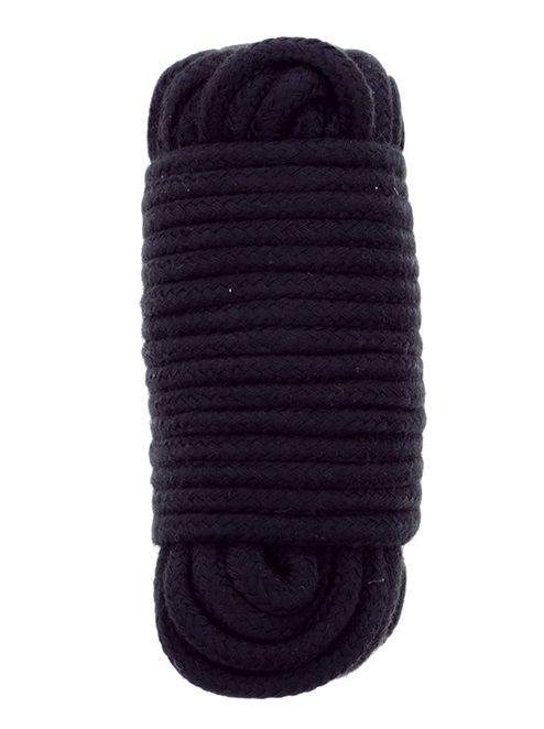 Черная веревка для связывания BONDX LOVE ROPE - 10 м. - Dream Toys - купить с доставкой в Кургане