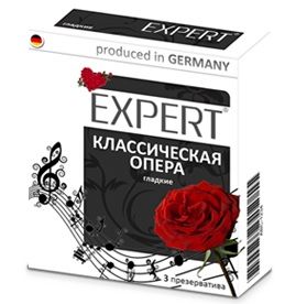 Гладкие презервативы Expert  Классическая опера  - 3 шт. - Expert - купить с доставкой в Кургане