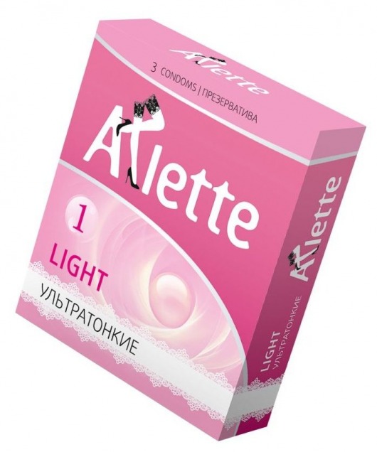 Ультратонкие презервативы Arlette Light - 3 шт. - Arlette - купить с доставкой в Кургане