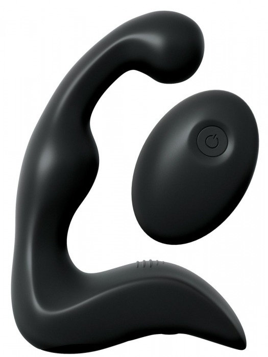 Черный вибромассажер простаты с пультом ДУ Control P-Spot Pro - Pipedream - в Кургане купить с доставкой