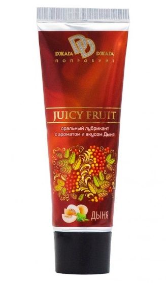 Интимный съедобный лубрикант JUICY FRUIT с ароматом дыни - 30 мл. - БиоМед - купить с доставкой в Кургане