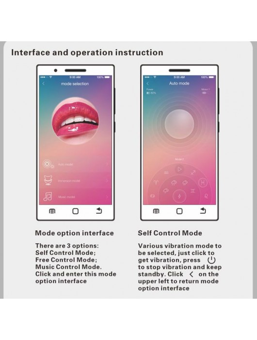 Лиловые вагинальные шарики Elvira с управлением через смартфон - Baile