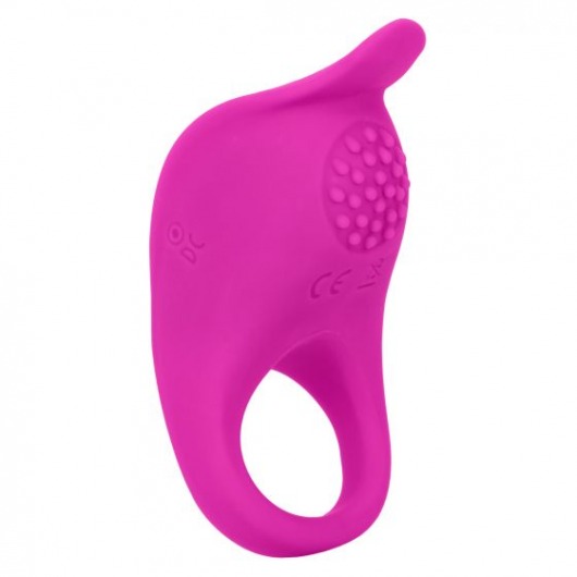 Ярко-розовое эрекционное виброкольцо Silicone Rechargeable Teasing Enhancer - California Exotic Novelties - в Кургане купить с доставкой