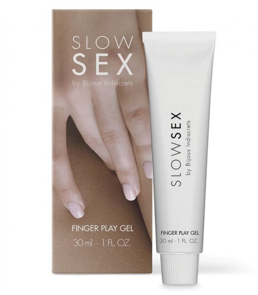 Гель для мастурбации с ароматом кокоса Slow Sex Finger Play Gel - 30 мл. - Bijoux Indiscrets - купить с доставкой в Кургане