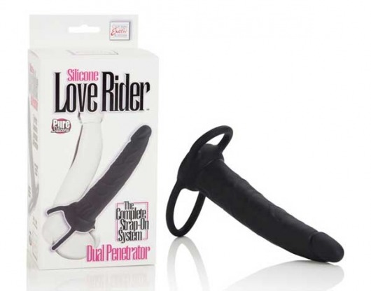 Насадка на пенис Silicone Love Rider Dual Penetrator для двойного проникновения - 14 см. - California Exotic Novelties - в Кургане купить с доставкой