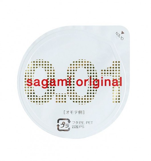 Супертонкий презерватив Sagami Original 0.01 - 1 шт. - Sagami - купить с доставкой в Кургане