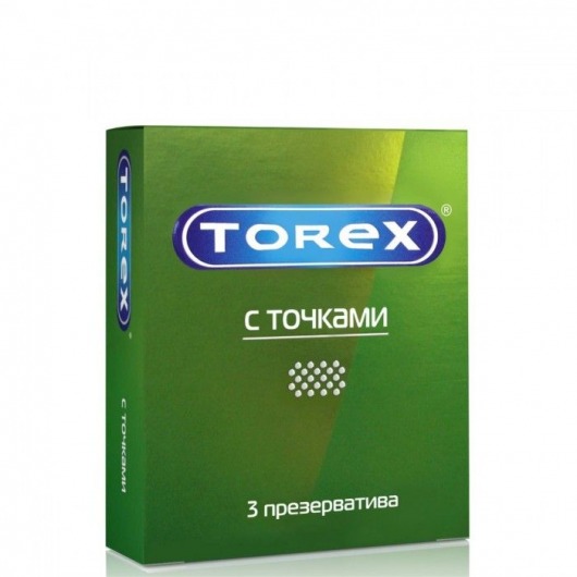 Текстурированные презервативы Torex  С точками  - 3 шт. - Torex - купить с доставкой в Кургане