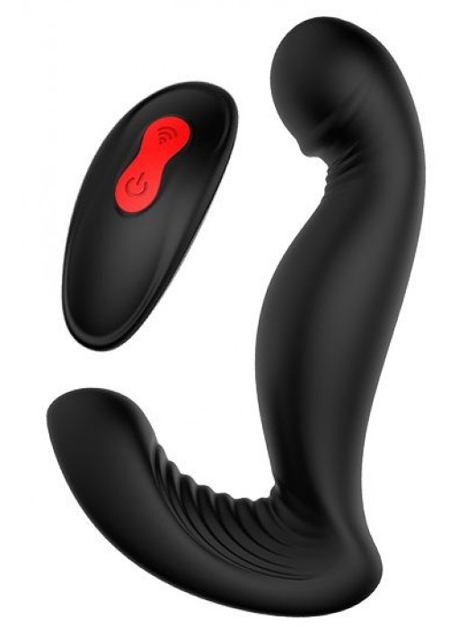 Черный вибромассажер простаты SWIRLING P-PLEASER - Dream Toys - в Кургане купить с доставкой