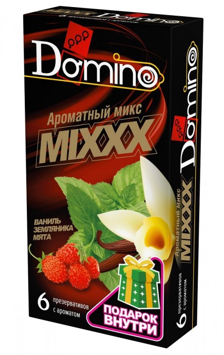 Ароматизированные презервативы DOMINO  Ароматный микс  - 6 шт. - Domino - купить с доставкой в Кургане