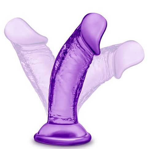 Фиолетовый фаллоимитатор на присоске SWEET N SMALL 4INCH DILDO - 11,4 см. - Blush Novelties