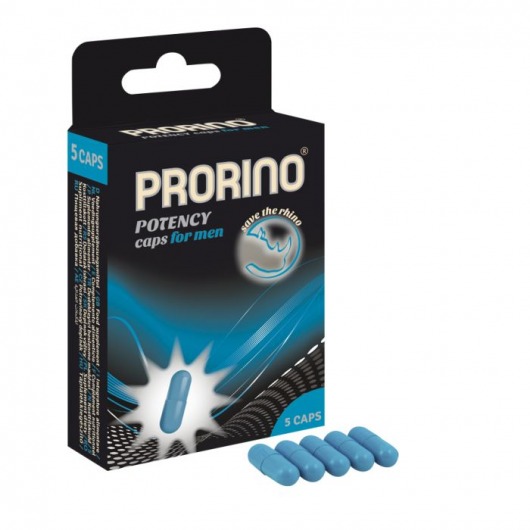 БАД для мужчин ero black line PRORINO Potency Caps for men - 5 капсул - Ero - купить с доставкой в Кургане