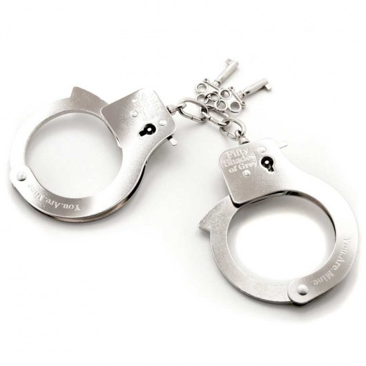 Металлические наручники Metal Handcuffs - Fifty Shades of Grey - купить с доставкой в Кургане