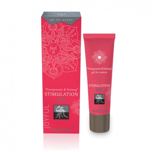 Возбуждающий интимный гель для двоих STIMULATION GEL Pomegranate   Nutmeg - 30 мл. - Shiatsu - купить с доставкой в Кургане