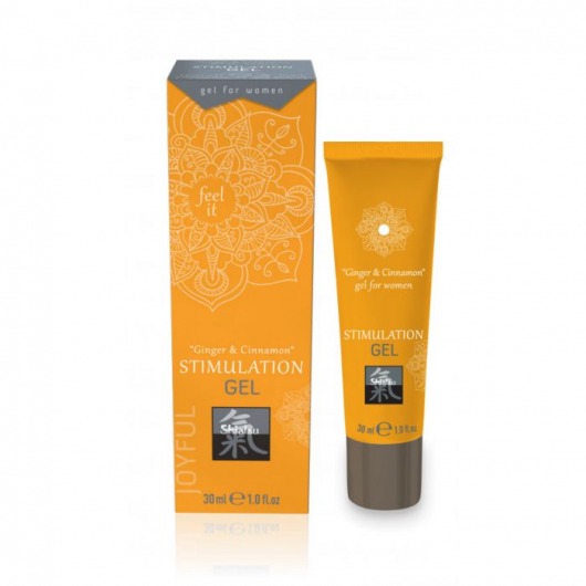 Возбуждающий интимный гель STIMULATION GEL Ginger   Cinnamon - 30 мл. - Shiatsu - купить с доставкой в Кургане