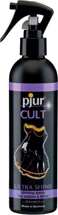 Спрей для ухода за одеждой из латекса pjur CULT Ultra Shine - 250 мл. - Pjur - купить с доставкой в Кургане