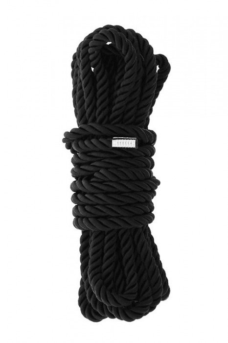 Черная веревка для шибари DELUXE BONDAGE ROPE - 5 м. - Dream Toys - купить с доставкой в Кургане