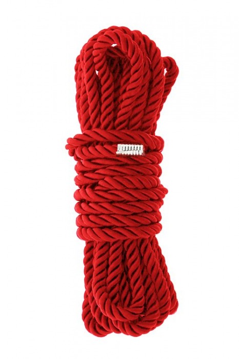 Красная веревка для шибари DELUXE BONDAGE ROPE - 5 м. - Dream Toys - купить с доставкой в Кургане