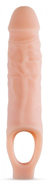 Телесный реалистичный фаллоудлинитель 9 Inch Silicone Cock Sheath Penis Extender - 22,86 см. - Blush Novelties - в Кургане купить с доставкой