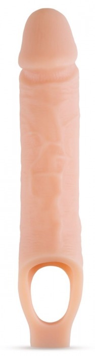 Телесный реалистичный фаллоудлинитель 10 Inch Silicone Cock Sheath Penis Extender - 25,4 см. - Blush Novelties - в Кургане купить с доставкой