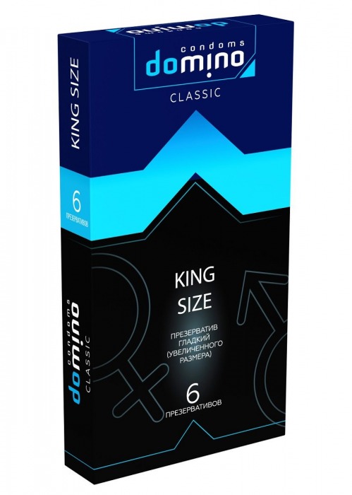 Презервативы увеличенного размера DOMINO Classic King size - 6 шт. - Domino - купить с доставкой в Кургане