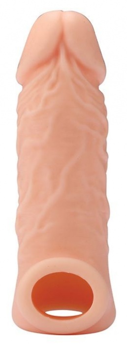 Телесная насадка EXTENDER WITH BALL STRAP 5.5 - 14 см. - Dream Toys - в Кургане купить с доставкой