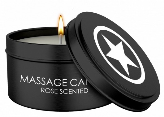 Массажная свеча с ароматом розы Massage Candle - Shots Media BV - купить с доставкой в Кургане