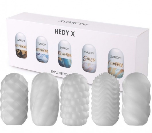 Набор из 5 мастурбаторов Hedy X5 Mixed - Svakom - в Кургане купить с доставкой