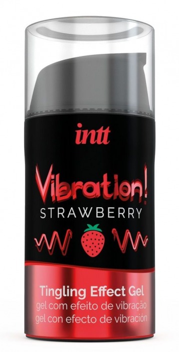 Жидкий интимный гель с эффектом вибрации Vibration! Strawberry - 15 мл. - INTT - купить с доставкой в Кургане