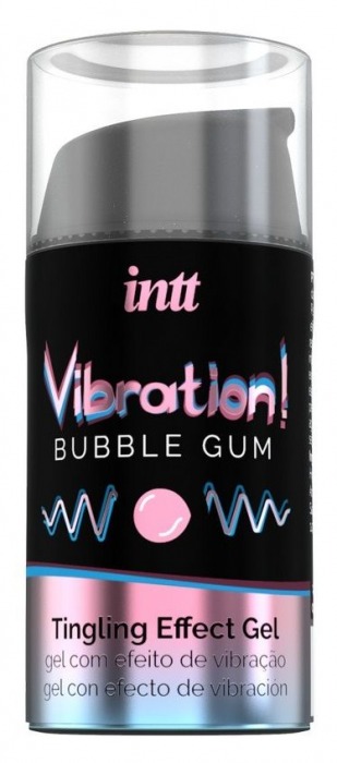 Жидкий интимный гель с эффектом вибрации Vibration! Bubble Gum - 15 мл. - INTT - купить с доставкой в Кургане