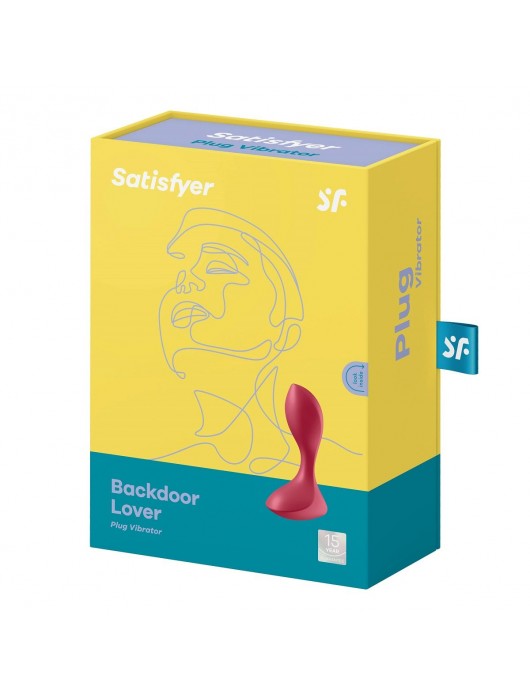 Красный вибромассажёр простаты Satisfyer Backdoor Lover - 14 см. - Satisfyer - в Кургане купить с доставкой