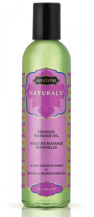 Массажное масло Naturals Island Passion Berry с ароматом тропических фруктов - 236 мл. - Kama Sutra - купить с доставкой в Кургане