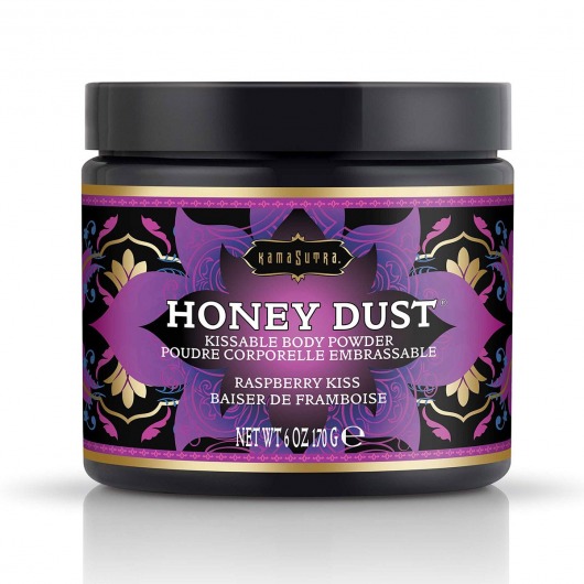 Пудра для тела Honey Dust Body Powder с ароматом малины - 170 гр. - Kama Sutra - купить с доставкой в Кургане