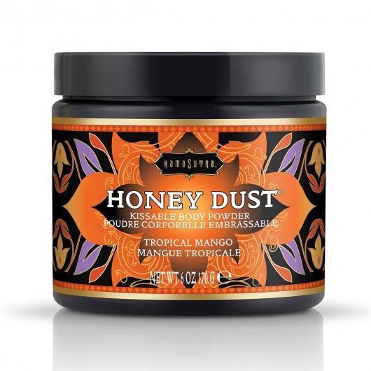 Пудра для тела Honey Dust Body Powder с ароматом манго - 170 гр. - Kama Sutra - купить с доставкой в Кургане