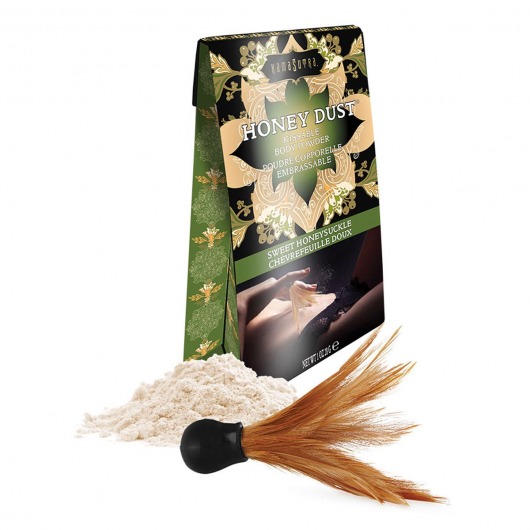 Пудра для тела Honey Dust Body Powder с ароматом жимолости - 28 гр. - Kama Sutra - купить с доставкой в Кургане