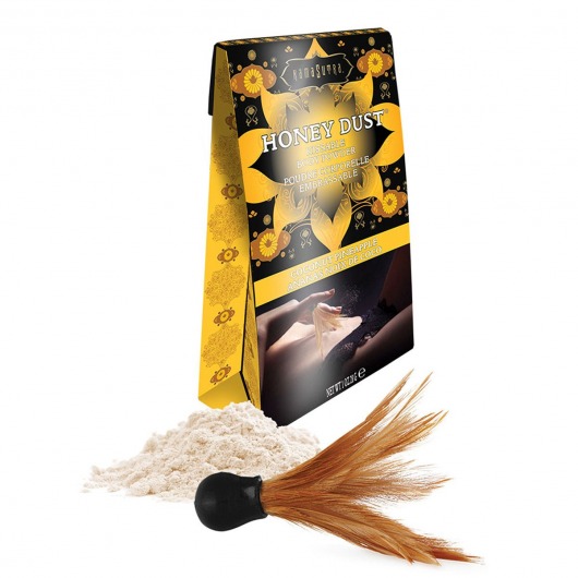 Пудра для тела Honey Dust Body Powder с ароматом кокоса и ананаса - 28 гр. - Kama Sutra - купить с доставкой в Кургане