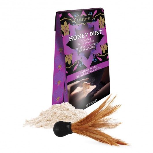 Пудра для тела Honey Dust Body Powder с ароматом малины - 28 гр. - Kama Sutra - купить с доставкой в Кургане