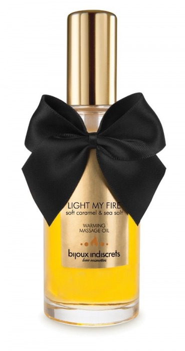 Массажное масло Light My Fire с ароматом карамели - 100 мл. - Bijoux Indiscrets - купить с доставкой в Кургане