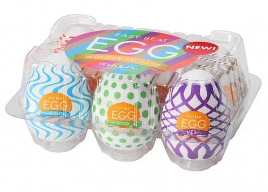 Набор из 6 мастурбаторов Tenga EGG IV с различным рельефом - Tenga - в Кургане купить с доставкой