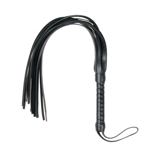 Черный флоггер Flogger Whip - 46 см. - Easy toys - купить с доставкой в Кургане