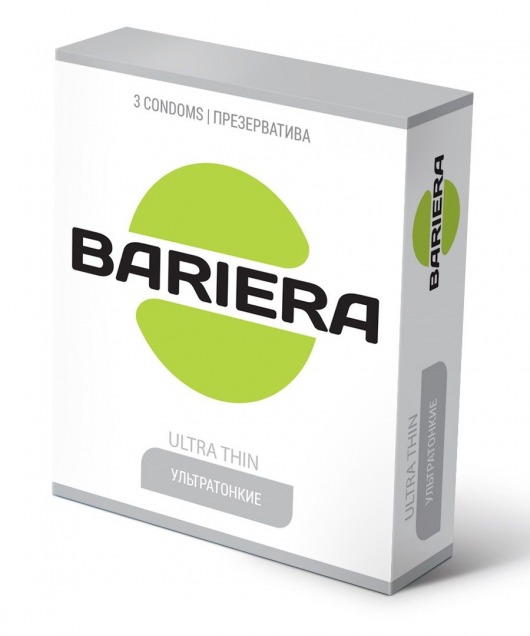 Ультратонкие презервативы Bariera Ultra Thin - 3 шт. - Bariera - купить с доставкой в Кургане