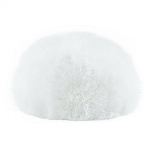 Черная анальная пробка с белым хвостиком Magic Bunny - Magic Motion