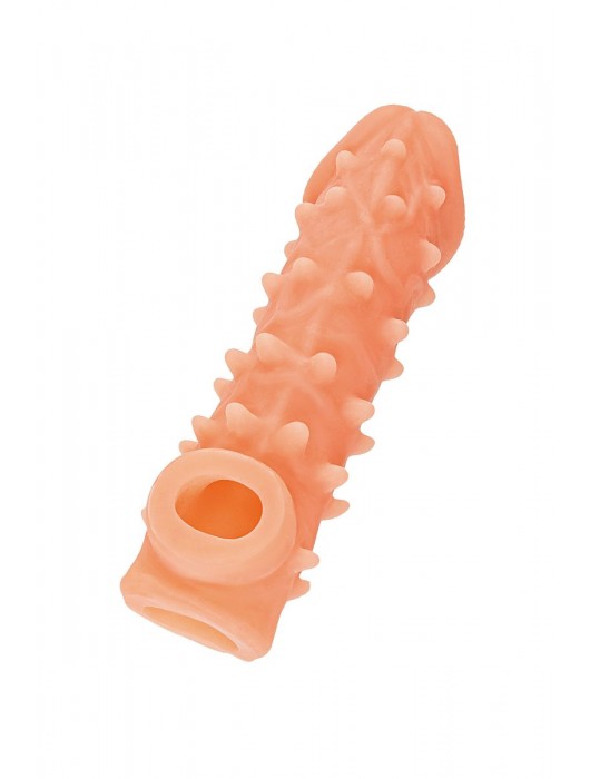 Телесная закрытая насадка с пупырышками Cock Sleeve Size L - 17,6 см. - KOKOS - в Кургане купить с доставкой